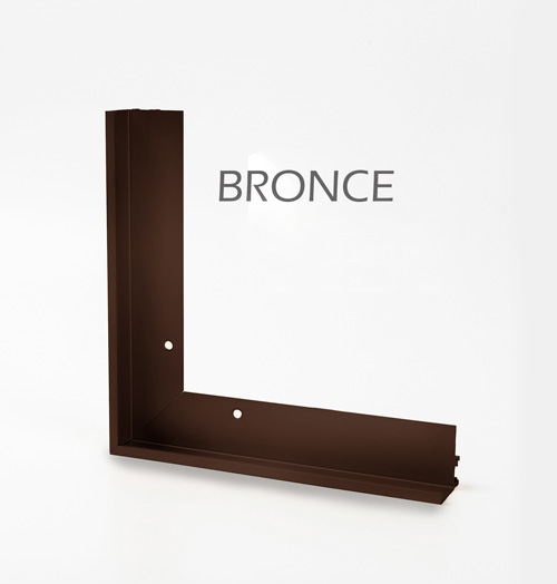 marco acabado anodizado bronce