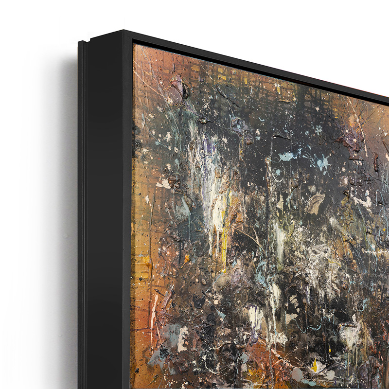 Marco flotante Floating 06 color negro