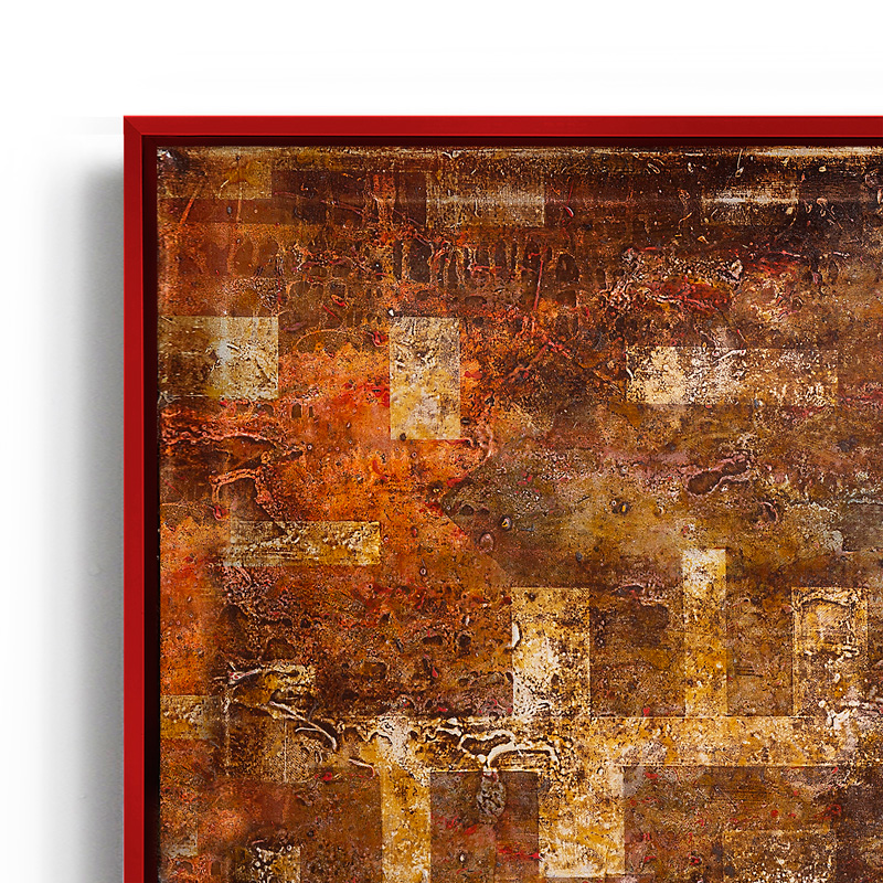 Marco flotante Floating 06 color rojo